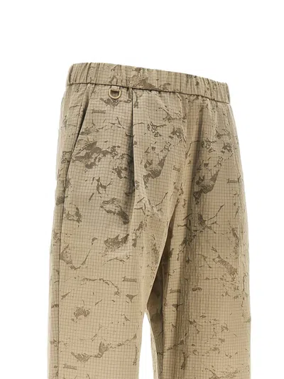 Herno Patterned Trousers In Neutral