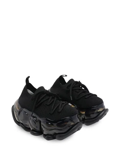Grounds Skyscraper Lace-up Sneakers In Black