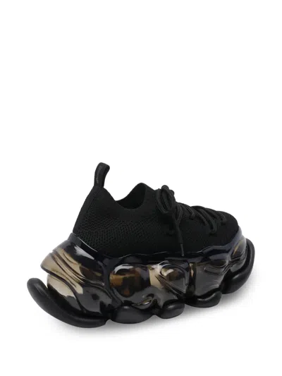 Grounds Skyscraper Lace-up Sneakers In Black