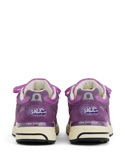New Balance 993 Low-top Sneakers In Purple