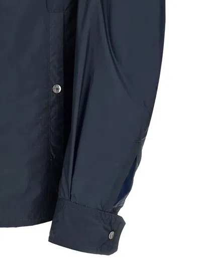 Moncler Ripstop Shirt In Blue