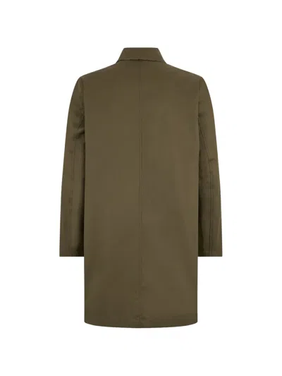 Herno Button-fastening Coat In Brown