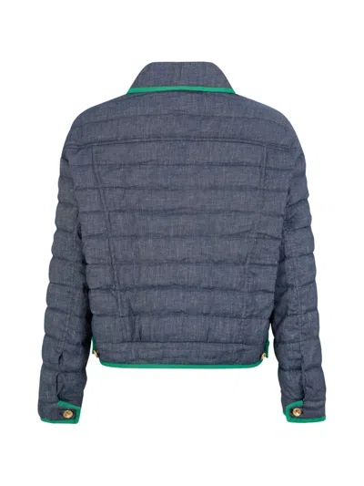 Herno Padded Flap-pocket Jacket In Blue