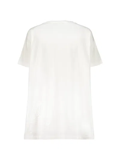 Herno Neutrals Pristine Boxy Crewneck T-shirt In White