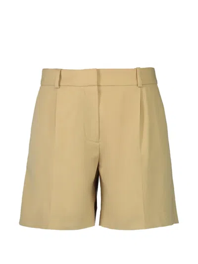 Dmn Paris Norma Belt-loop Shorts In Brown