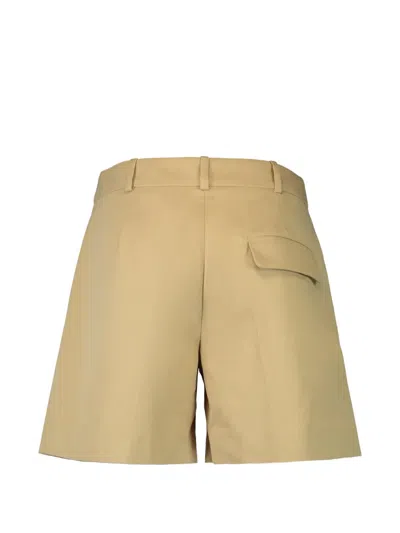 Dmn Paris Norma Belt-loop Shorts In Brown