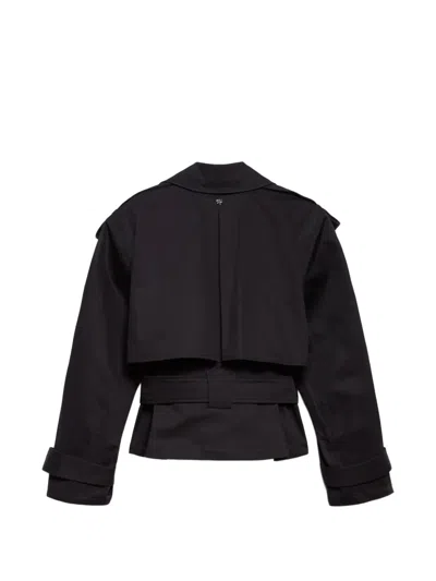 Aniye By Dyla Double-breasted Belted Jacket In Black