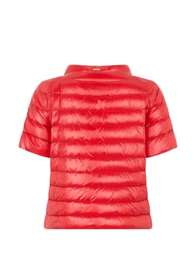Herno Multicolor Polyamide Full-length Jacket In Purple