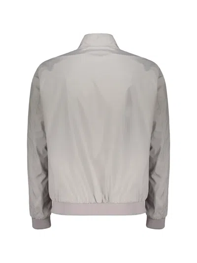 Herno Zip-up Bomber Jacket In Gray
