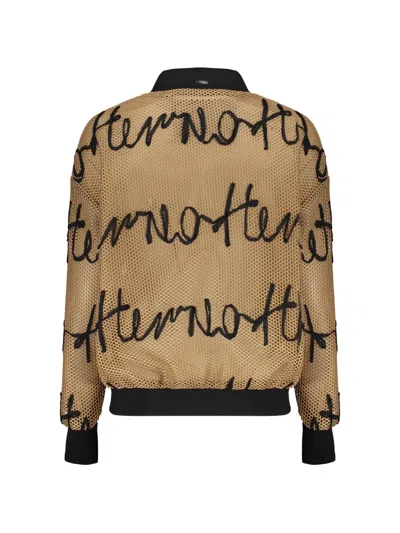 Herno Bomber With Logo In Neutral