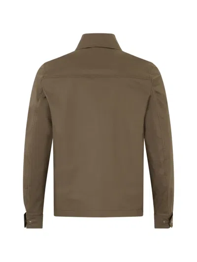 Herno Button-front Shirt Jacket In Brown
