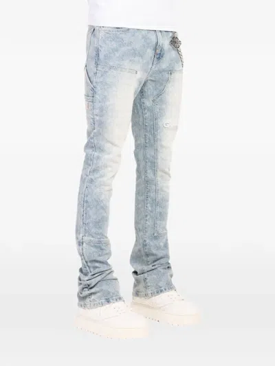 Guapi Sashiko Appliqué Jeans In Blue