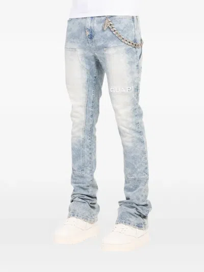 Guapi Sashiko Appliqué Jeans In Blue