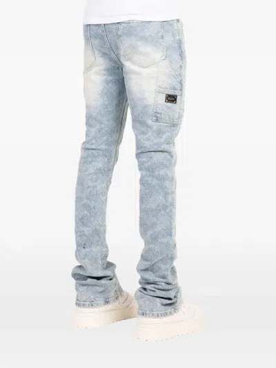 Guapi Sashiko Appliqué Jeans In Blue