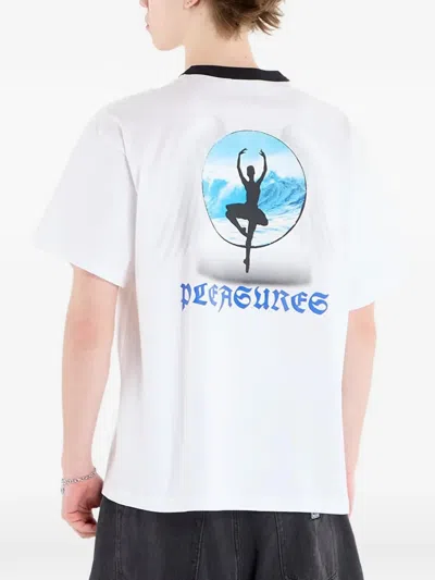 Pleasures Ringer-graphic T-shirt In White