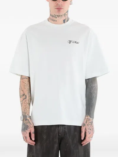 Off-white Script Skate T-shirt In White