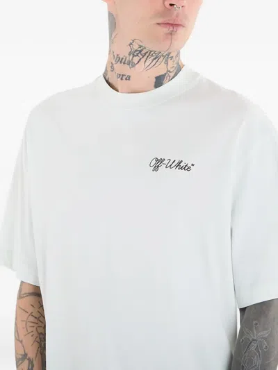 Off-white Script Skate T-shirt In White