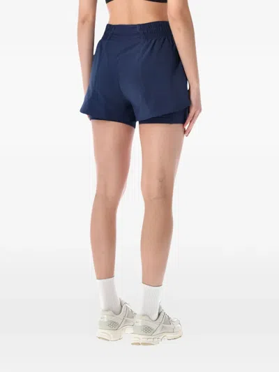Nike One Dri-fit High-waisted 3-inch 2-in-1 Shorts In Blue