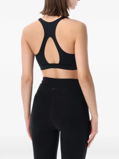 Nike Swoosh Womens Medium Support Sports Bra Dx6821 In Black