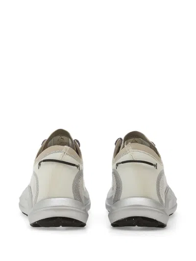 Roa White Fabric Athletic Sneakers In White