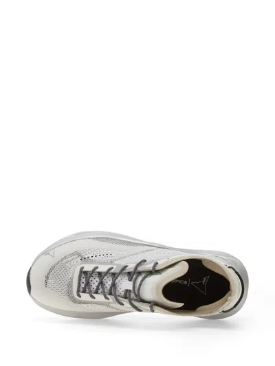 Roa White Fabric Athletic Sneakers In White