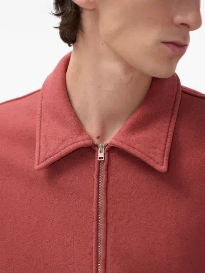 Norse Projects Loopback Full Zip Sweatshirt Red In Red