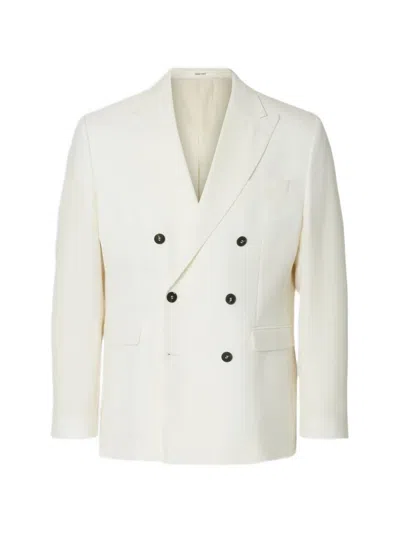 Selected Double-breasted Blazer In Multi