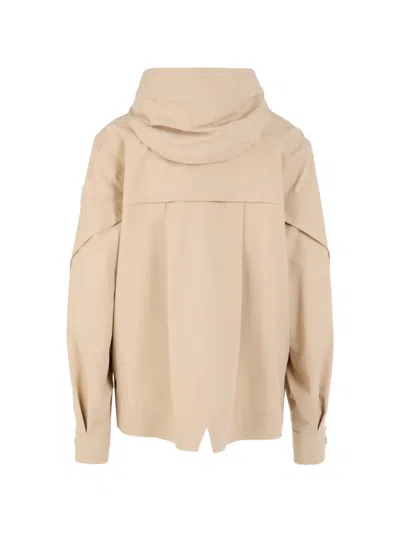 Marccain Hooded Jacket In Neutral