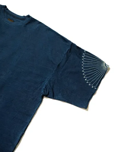 Kapital Embroidery Oversized T-shirt In Blue