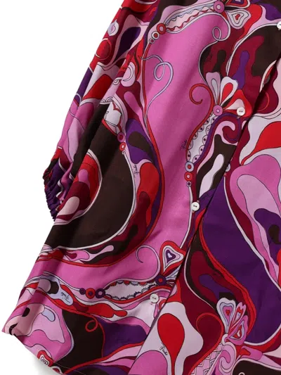 Pucci Junior Printed Mini Dress In Multi