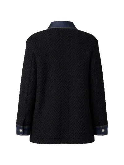 Hugo Boss Textured Jacket In Black