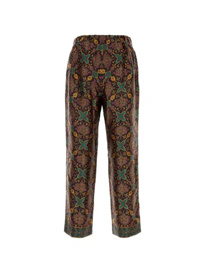Pantamolle Elasticated-waist Patterned Trousers In Multi