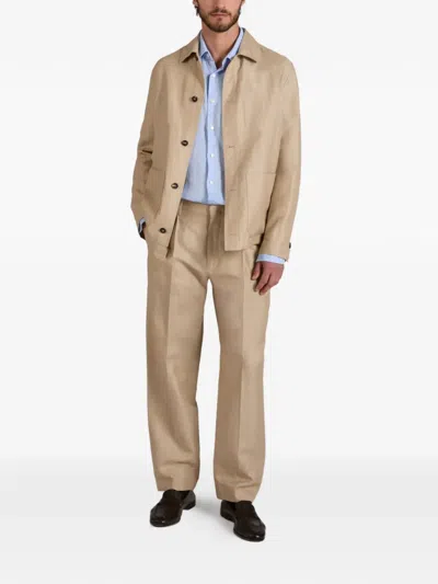 Slowear Button Jacket In Brown