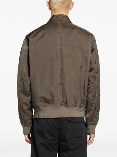 Massimo Osti Studio Zip-up Bomber Jacket In Brown