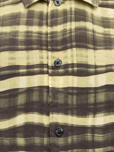 Samsoe & Samsoe Camicia Saayo X Wavy Check In Green