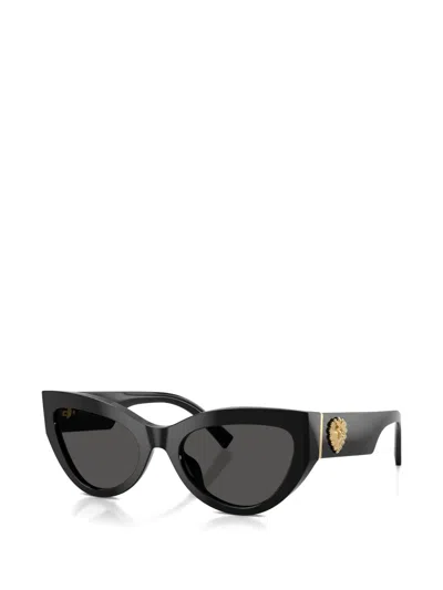 Dolce & Gabbana Devotion Sunglasses In Black