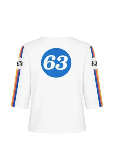 Mother The Better Half Printed Cotton-jersey T-shirt In White