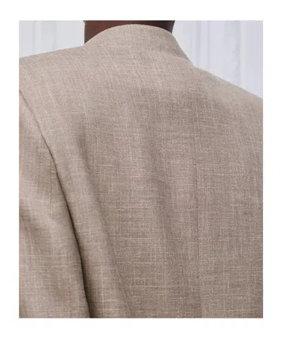 Dior Single-breasted Jacket In Brown