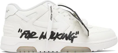 Off-white Out Of Office Graffiti-print Low-top Sneakers In White