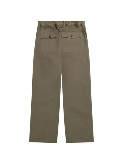 Norse Projects Button Patch Trousers In Green