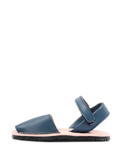 Pisamonas Strap Leather Sandals In Blue