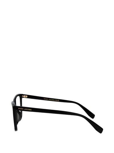 Marc Jacobs Rectangle Frame Glasses In Black