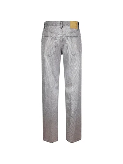 Haikure Textured Jeans In Silver