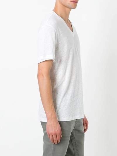 Shop John Varvatos V-neck T-shirt In White