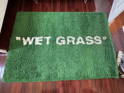Pre-owned Ikea X Virgil Abloh Ikea Markerad "wet Grass" Rug Green Off-white