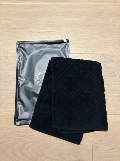 Pre-owned Chrome Hearts Plus Jacquard Towel In Black
