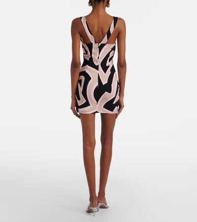 Pucci Viscose Mini Dress Geometric Pattern In Multi