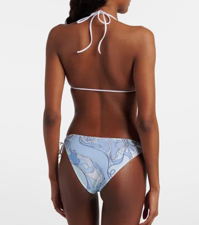 Pucci Orchidee Bikini Bottoms In Blue