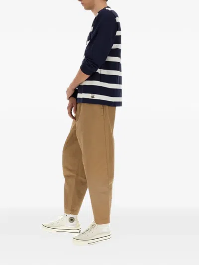 Umbro X Ymc Striped Patchwork T-shirt In Blue