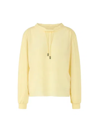 Marccain Drawstring Sweatshirt In Yellow